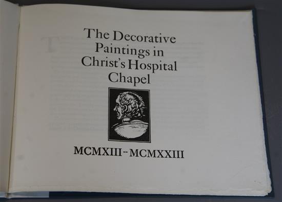 St Dominics Press - Macklin, W.R. and Rigby, H.A. - The Decorative Paintings in Christs Hospital Chapel,